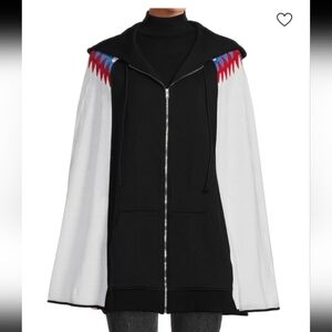 Sonia Rykiel Wool Cape Full Zip Hoodie